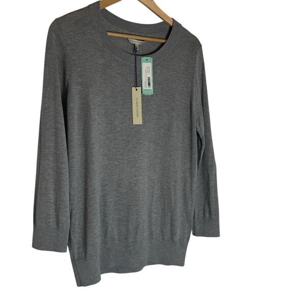 Stitch Fix Silk Hawthorn Heather Gray Tunic Sweater Womens  Size XL Boho Core - Picture 4 of 8